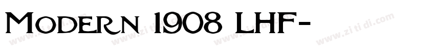 Modern 1908 LHF字体转换